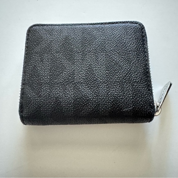 Michael Kors Black Logo Zip Around Leather Wallet - Picture 5 of 12